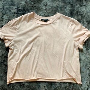 light pink cropped top from forever 21